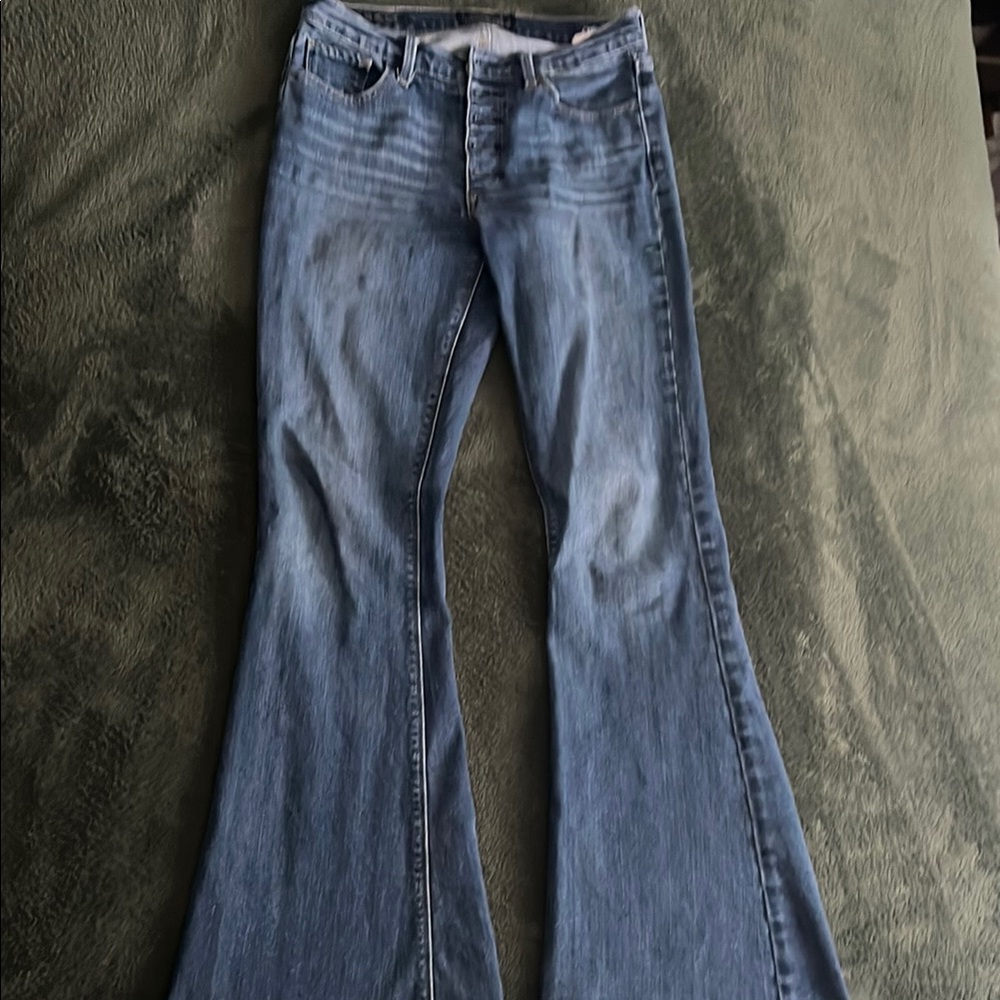 Women's Blue Flared Jeans